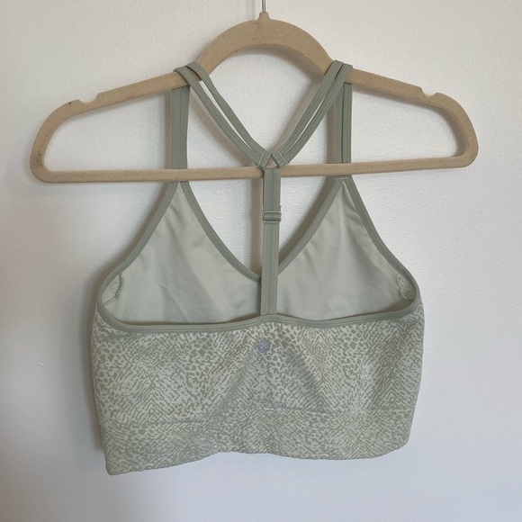 Workout Top Bra | Green White - Picture 5 of 8